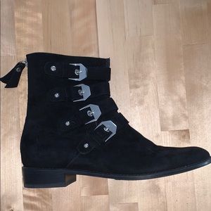 Stuart Weitzman Jitterbug Black Suede Boots